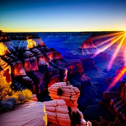 Grand Canyon, Arizona, high resolution,8k, realistic, beautiful, volumetric lighting, mystical colors ,perfectly centered image, perfect composition, rim light, beautiful lighting,masterpiece, stunning scene, raytracing, anatomically correct, in the style of robert e howard and Ken Kelley and Ohrai Noriyoshi and Simon Bisley and tomzj1, aerial view,