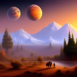 mars landscape by bob ross