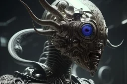 engineer alien face, highly detailed, symmetrical long head, smooth marble surfaces, detailed ink illustration, raiden metal gear, cinematic smooth stone, deep aesthetic, concept art, post process, 4k, carved marble texture and silk cloth, latex skin, highly ornate intricate details, moody lighting, h. r. giger, hayao miyazaki, by artgerm