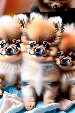 cute little Pomeranian puppies