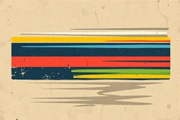 energetic and masculine colored horizontal stipes and wedges over a chaotic and weathered texture background, as a simple vector