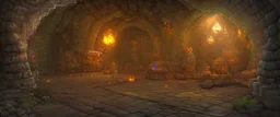 Underground cavern city of dwarves and gnomes