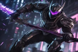 Shredder venom in 8k solo leveling shadow artstyle, machine them, close picture, rain, Shredder helmet, neon lights, intricate details, highly detailed, high details, detailed portrait, masterpiece,ultra detailed, ultra quality