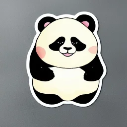 Sticker of a Cute panda bayb