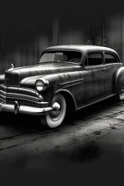 An old classic car 1900 a full side view , Hyper Realistic Aerial Grungy Dark-Grey Brush strokes on a dark rustic background with charcoals