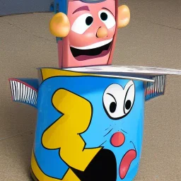 cartoon speaker broken in half