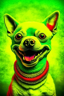 Religion is a smile on a dog; pop surrealism; digital art; post-internet art