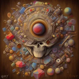 Wood, pastel colors, crepusculare, monde, brain cold, spirale, olive, spiner, brown, yelow, white, red, cubes, cups, abstract art,creme,