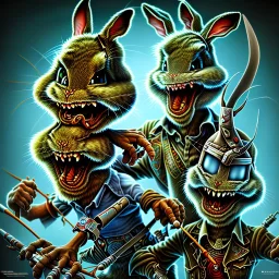 Bugs bunny zombie iron maiden