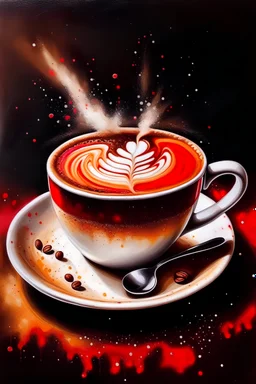 Coffee Addiction painting