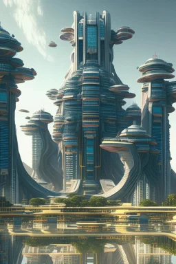 Modern futuristic Delhi Capital Region in 2100