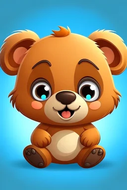 sticker design, super cute baby pixar style, baby bear, vector art, product photography, ultra-high definition, 8K, hyper-realistic, winning design, 3d render