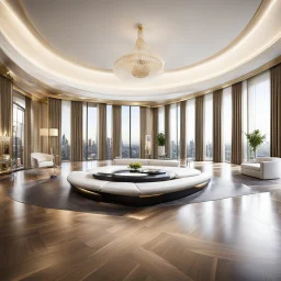 luxury room with luxury furniture ,with wide empty area in middle of floor for dancing