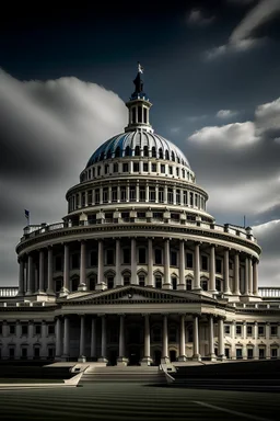 The US Capitol, house of cards full of corruption