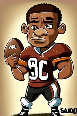 Charles Sago Jr Footballer .cartoon 2d