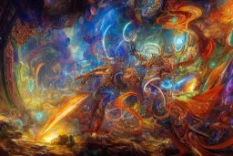 A hyperdetailed 16k resolution portal sealed by magical runes. by Huang Guangjian, Josephine Wall, Scott Naismith, epic. Fantasy, crisp, cinematic, meticulously composed