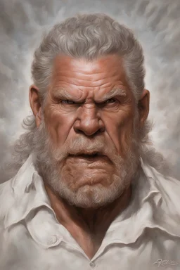 Presidential portrait - Ron Perlman as the beast from Beauty and the Beast TV show - by Boris Vallejo