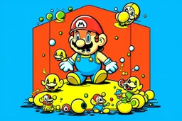 SUPER MARIO theme simple 3 colours