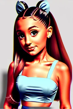 make a portrait of a 1950's Ariana Grande