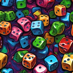 Splash Art, A Liquid Portrait Of A dice Made Of Colours, Splash Style Of Colourful Paint, Hyperdetailed Intricately Detailed, Fantastical, Intricate Detail, Splash Screen, Complementary Colours, Liquid, Gooey, Slime, Splashy, Fantasy, Concept Art, 8k Resolution, Masterpiece, Melting, Complex Background, Intricate Detailed, Bright Colors, Fantasy, Concept Art, Digital Art, Intricate, Oil On Canvas, Masterpiece, Expert, Insanely Detailed, 4k Resolution