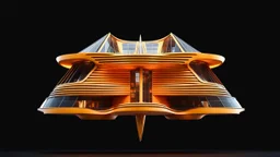 3D-rendered architectural form, futuristic building, superb geometrical shapes, colorful components, imaginative, scientific, avant-garde, innovative, new materials, friendly, beautiful, black background, octane render, 8k post-production, artstation: award-winning: atmospheric: commanding: clarity: 16k: ultra quality: striking: brilliance: stunning colors: amazing depth; lens: f/16, 28mm