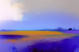 Leicestershire landscape, style of Peter wileman