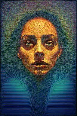hiding your true self; neo-surrealistic optical art