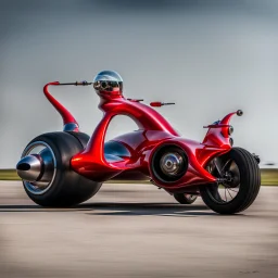 Tricycle with afterburners.