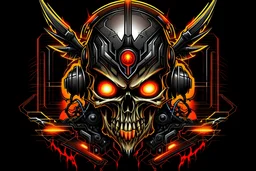 logo diable cyberpunk firestarter hardrock emission radio