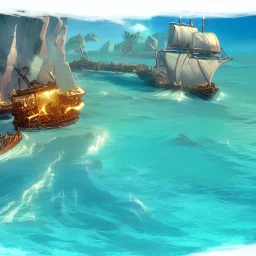 fight two of pirate ships