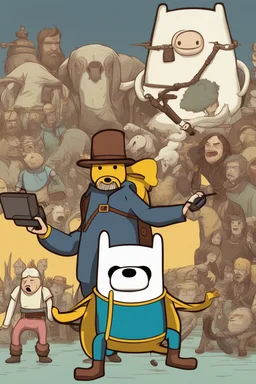 Adventure time but it’s Hyper Realistic and in the style of RDR2