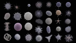 Exotic microscopic organisms, add colouration, coloured, perfect geometric designs, amazing coloured detail, beautiful composition, award-winning photograph, astonishing realism, 28mm lens, adjust perspective