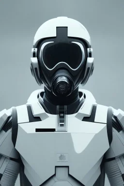 Joi, Black intergalactic pilot suit, portrait, bright white eyes, wearing high tech pilot breathing mask, beautiful face, white smoke, dark, rage, sorrow, high definition, ultra 8 k, volumetric lighting, blue fire, fog