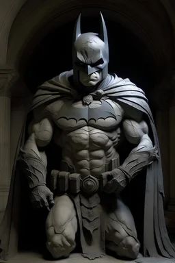 antique sculpture of batman