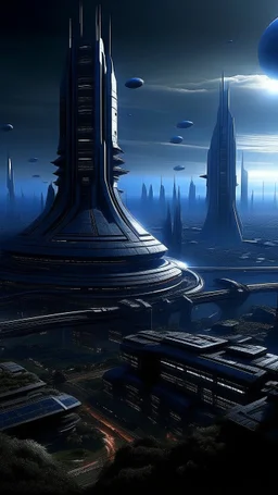 sci fi planet, mass effect city