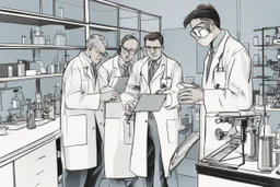 علماء يعملون في المختبر