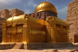 Tombs of kings of ancient civilization, many golden objects. pomp A huge splendor is the ancient Tomb of Kings in the depths of the earthTemple of the goddess Venus, where Amazon women guard the magnificent huge hall, some armed.