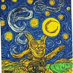 space monster picasso van gogh