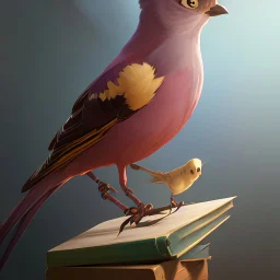 a painting of a bird sitting on top of a book, heather theurer, inspired by Balthasar van der Ast, by Brian Despain, by Jens Juel, by Wen Boren, fruit and feathers, by Todd Lockwood, by Mathieu Le Nain, inspired by Johannes Fabritius, benjamin lacombe, by Eddie Mendoza