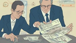 The image accompanying the article symbolically depicts the process of debt management and improving one's personal financial situation. The image portrays an ordinary individual holding the burden of debt and financial challenges in their hands. Meanwhile, another person, representing a financial consultant or advisor, is shown providing advice and guidance to the first person on how to effectively manage their debt and develop strategies to improve their financial situation. This image is ill