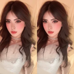 she's wearing a black dress