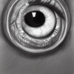 Pencil sketch of eyeball