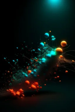 abstract particles