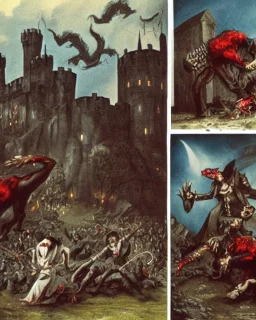 A battle between bloodsuckers and werewolves with Dracula in Pennsylvania Castle