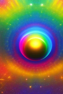 Beautiful ufos, galactic, rainbows, detailed golden galactic suit, high rank, cosmic happiness, bright colours, blue, pink, gold, jewels, realistic, real photo, bright and sunny background, very detailed, high contrast,