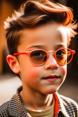 Handsome boy wearing sunglasses