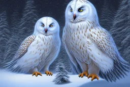 snow OWL EAGLE