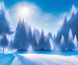 A great winter wonderland, landscape