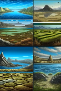 earths cambrian periode lanscapes