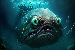 big cursed deep sea fish